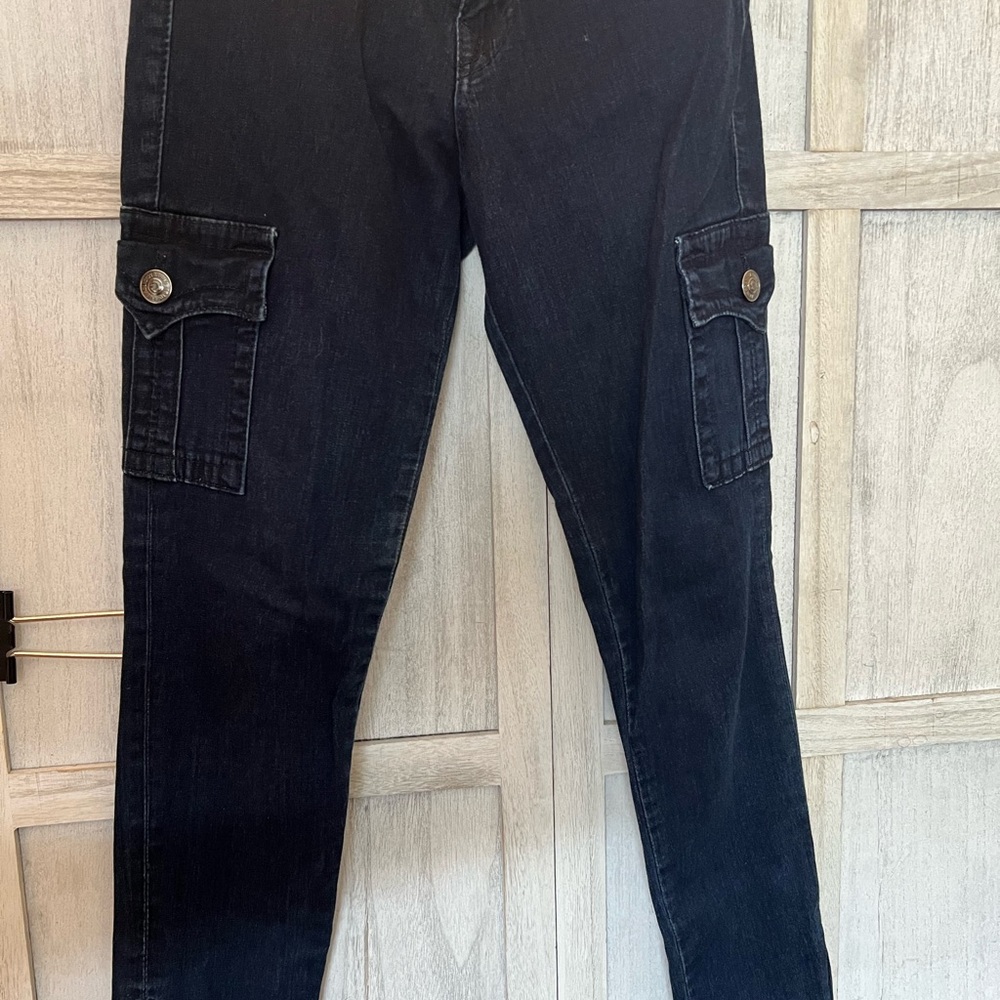 True Religion Krista Skinny Cargo Jeans